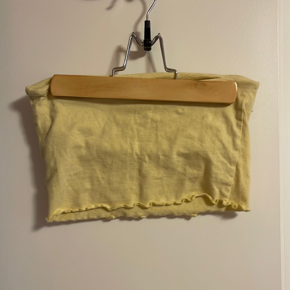yellow tube top